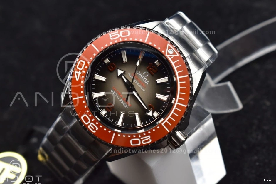 TF 1:1 Ceramic Ultra Deep SS Orange Bracelet Best Dial SS Seamaster 6000M Bezel Edition A on Gray UrbanStyle 1074 0710